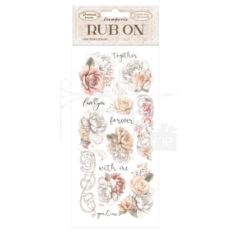 Rub-On Transfer 10x21.6cm Romance Forever Together DFLRB67 Stamperia