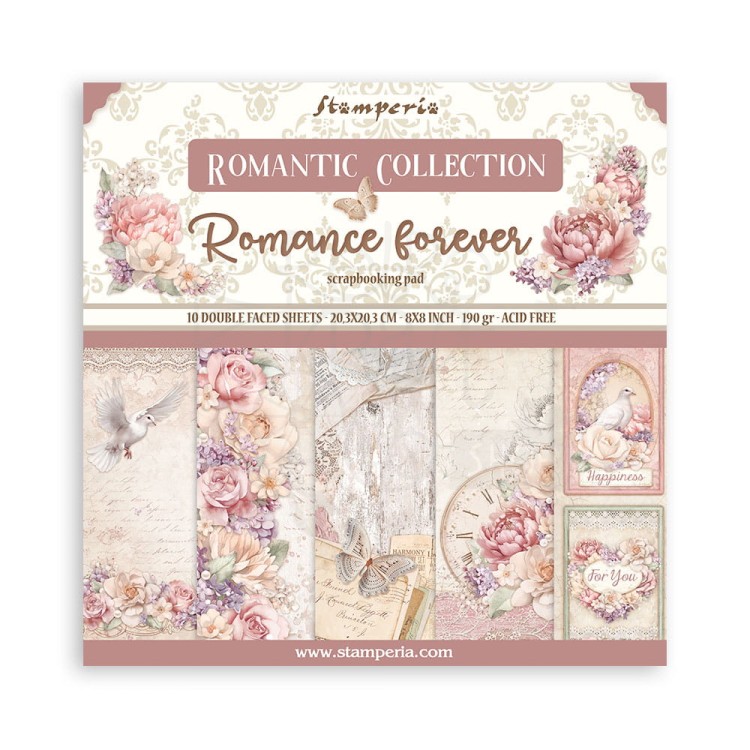 Zestaw papierów 20x20 Romance Forever SBBS96 Stamperia