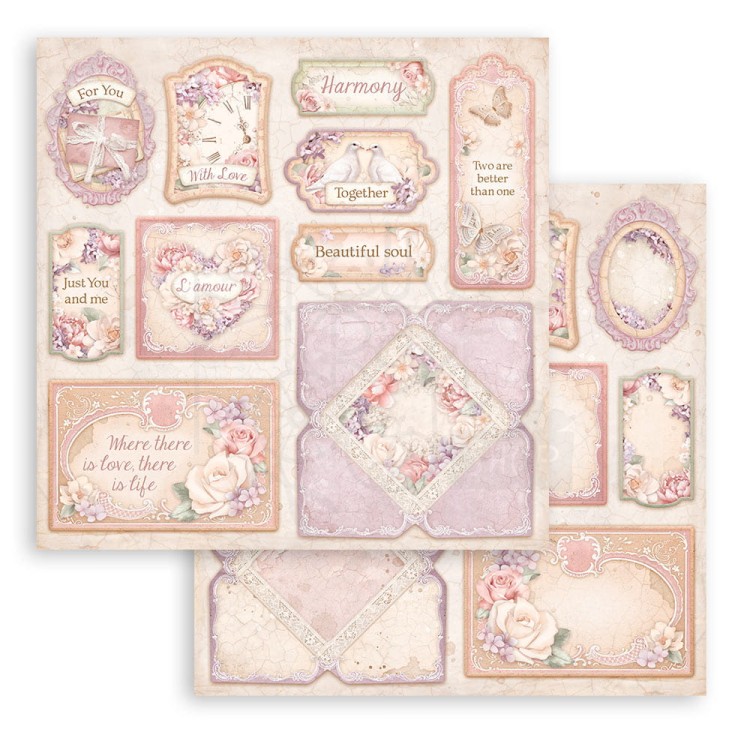 Zestaw papierów 20x20 Romance Forever SBBS96 Stamperia