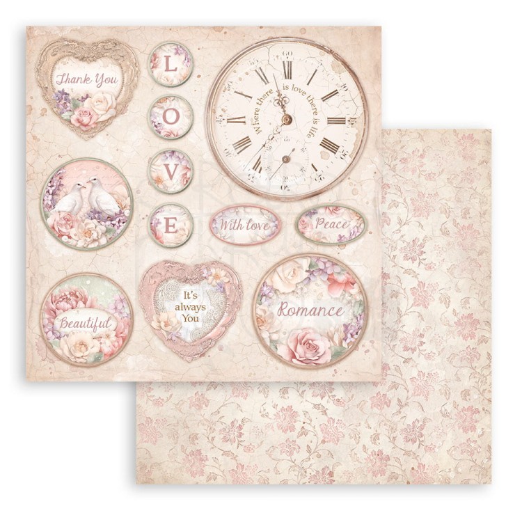Zestaw papierów 20x20 Romance Forever SBBS96 Stamperia