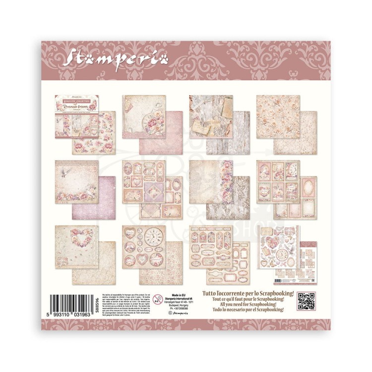 Zestaw papierów 20x20 Romance Forever SBBS96 Stamperia