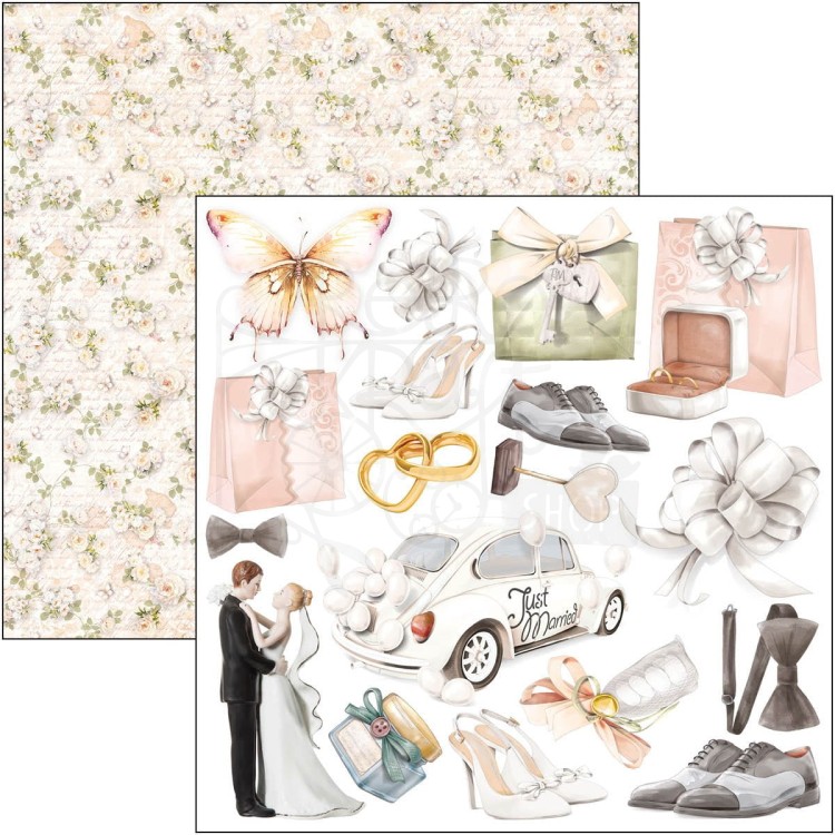 Zestaw papierów 15x15 Always &amp; Forever 24szt CBQE075 Ciao Bella