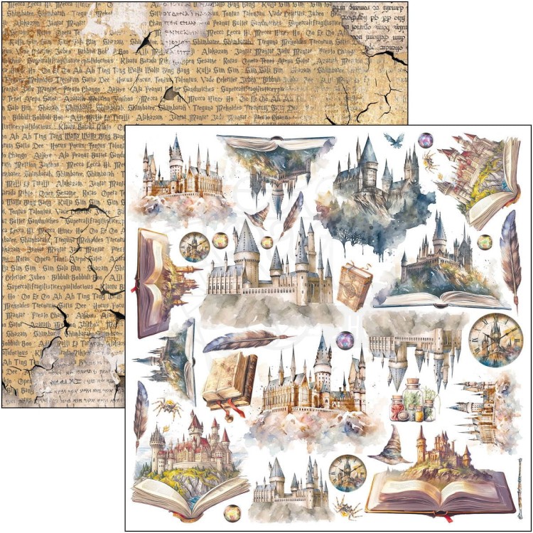 Zestaw papierów 15x15 Wizard Academy 24szt CBQE071 Ciao Bella