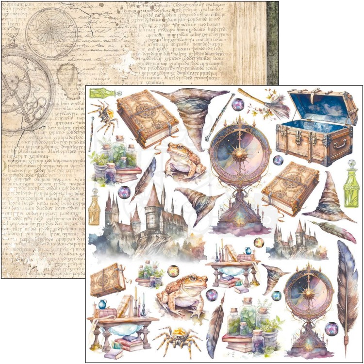 Zestaw papierów 15x15 Wizard Academy 24szt CBQE071 Ciao Bella