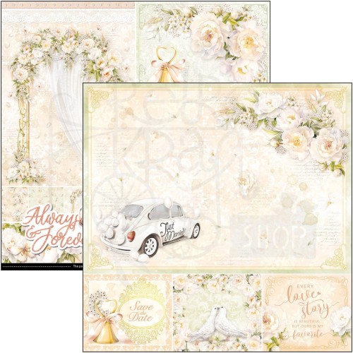 Zestaw papierów 20x20 Always &amp; Forever 12szt CBH075 Ciao Bella