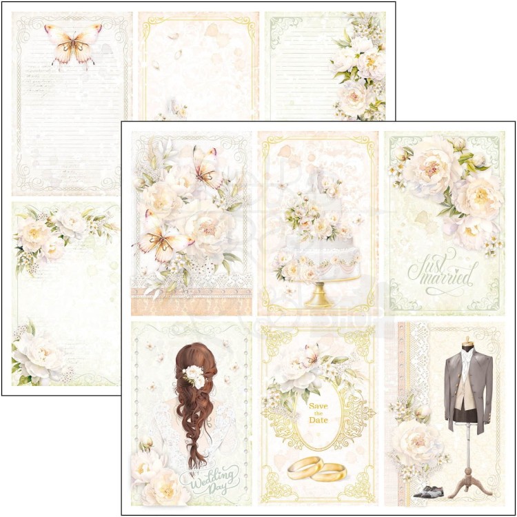 Zestaw papierów 20x20 Always &amp; Forever 12szt CBH075 Ciao Bella