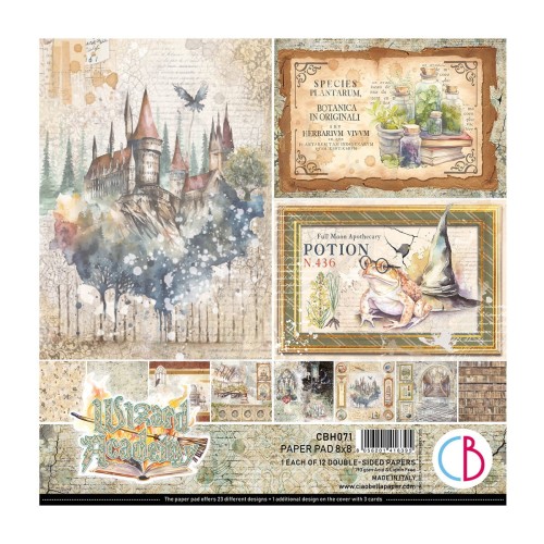 Zestaw papierów 20x20 Wizard Academy 12szt CBH071 Ciao Bella
