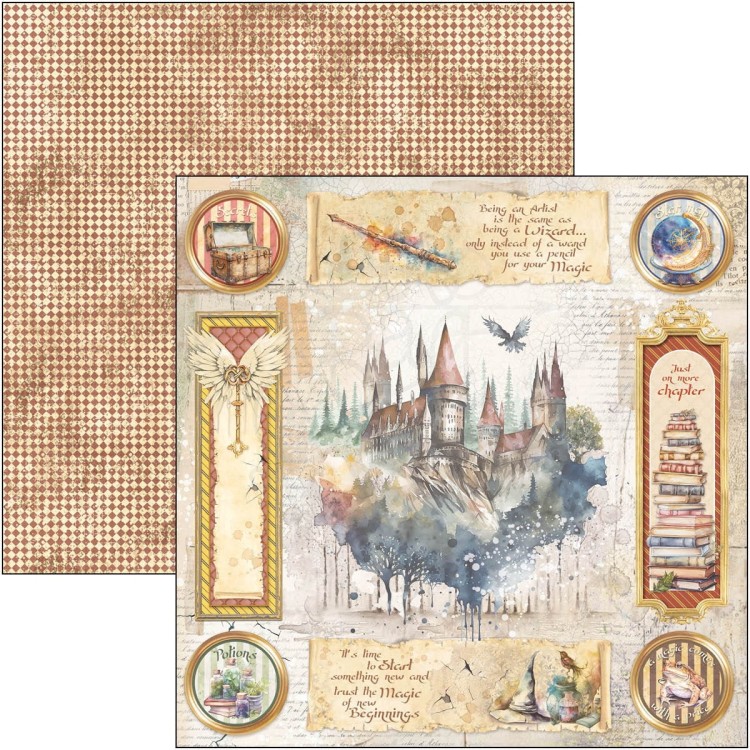 Zestaw papierów 20x20 Wizard Academy 12szt CBH071 Ciao Bella