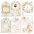 Zestaw papierów welinowych kalki 15x15cm Always &amp; Forever 6 szt. CBVQ014 Ciao Bella