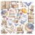 Zestaw papierów welinowych kalki 15x15cm Wizard Academy 6 szt. CBVQ010 Ciao Bella