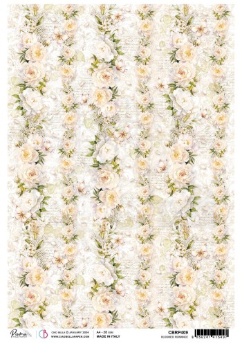 Papier ryżowy A4 Bloomed Romance CBRP409 Ciao Bella