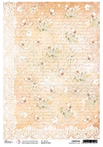 Papier ryżowy A4 Whispers Of Love CBRP405 Ciao Bella