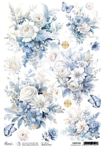 Papier ryżowy A4 Flowering bush CBRP395 Ciao Bella