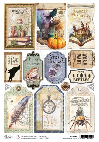 Papier ryżowy A4 Wizard Academy labels CBRP393 Ciao Bella