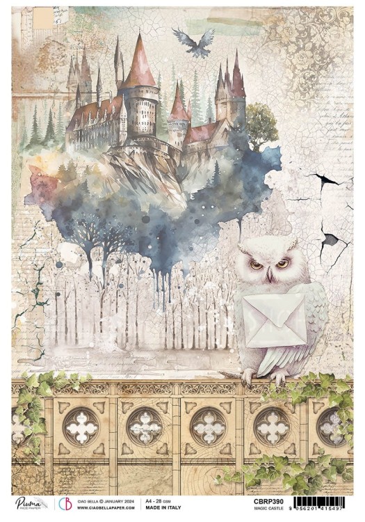Papier ryżowy A4 Magic Castle CBRP390 Ciao Bella