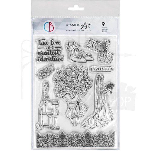 Stempel akrylowy 15x21cm True Love bukiet PS8086 Ciao Bella