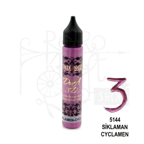 Konturówka metaliczna Dora 3D fiołek alpejski 25ml KD5144 Cadence