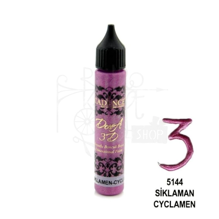 Konturówka metaliczna Dora 3D fiołek alpejski 25ml KD5144 Cadence