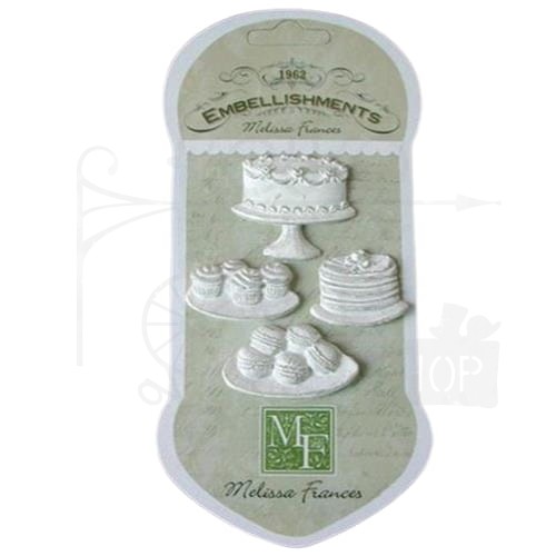 Ozdoby żywiczne Cakes &amp; Cookies torty i ciastka 4szt CXJA889 Melissa Frances