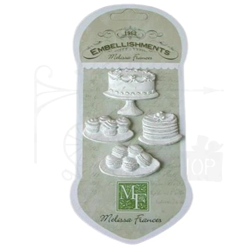 Ozdoby żywiczne Cakes &amp; Cookies torty i ciastka 4szt CXJA889 Melissa Frances
