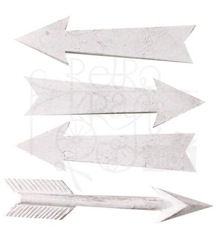 Ozdoby żywiczne Arrows strzałki 4szt CX888 Melissa Frances