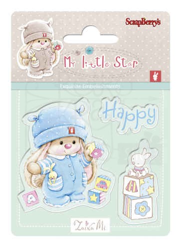 Zestaw stempli 7x7 My Little Star - Happy SCB4907042 Scrapberry’s