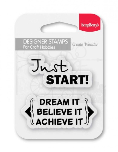 Zestaw stempli 7x7 Just START SCB4907105 Scrapberry’s