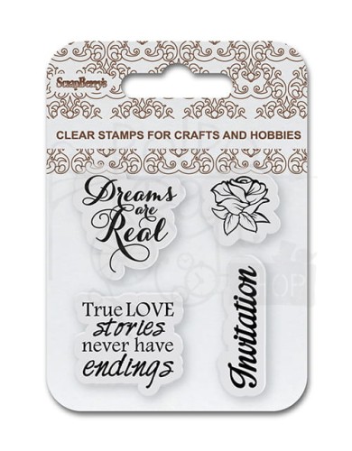 Zestaw stempli 7x7 Invitation SCB4907086 Scrapberry’s