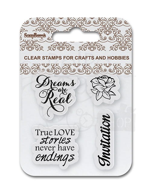 Zestaw stempli 7x7 Invitation SCB4907086 Scrapberry’s