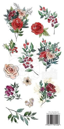 Papier do scrapbookingu 30x15 elemety do wycięcia A Christmas Garland PHSGX30X15 Paper Heaven