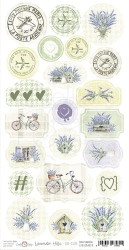 Arkusz 16x32 Elementy Die Cuts Lavender Hills CC-DIE-CUTS-LH-11 Craft O’Clock