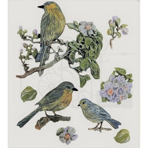 Foremka silikonowa 20x13 Ptaki - Birds LBMF101 LaBlanche