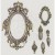 Foremka silikonowa 20x13 Ramki i wisiorki - Frames and Pendants LBMF103 LaBlanche