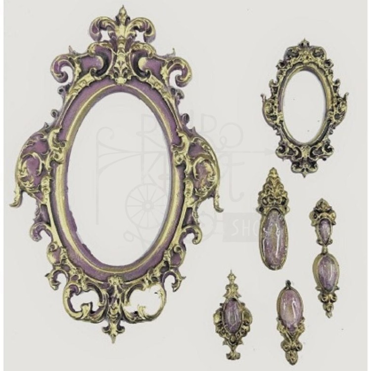 Foremka silikonowa 20x13 Ramki i wisiorki - Frames and Pendants LBMF103 LaBlanche