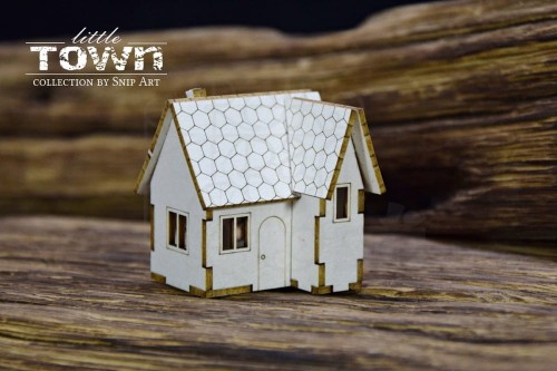 Tekturka Little Town - Mini domek 14 3D 28038 SnipArt