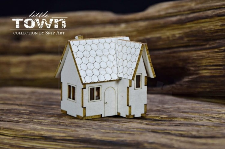 Tekturka Little Town - Mini domek 14 3D 28038 SnipArt