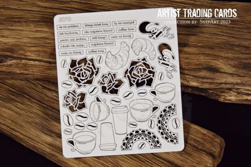 Tekturka ATC - Autumn Coffee kit 35275 SnipArt