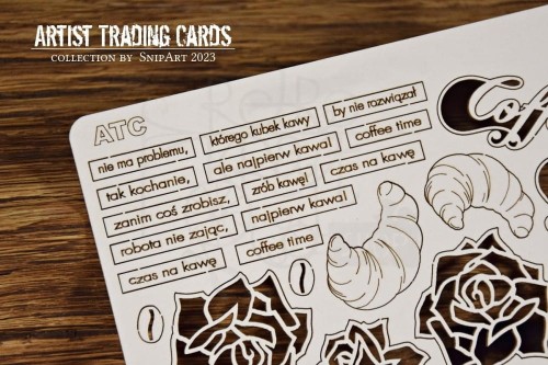Tekturka ATC - Autumn Coffee kit 35275 SnipArt