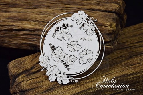Tekturka Holy Communion - Ramka - koło 24414 SnipArt