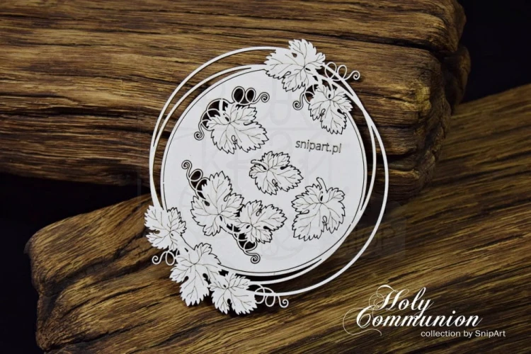 Tekturka Holy Communion - Ramka - koło 24414 SnipArt