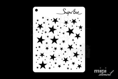 Szablon maska 8x10 Mini Stencil - Gwiazdki 28458 SnipArt