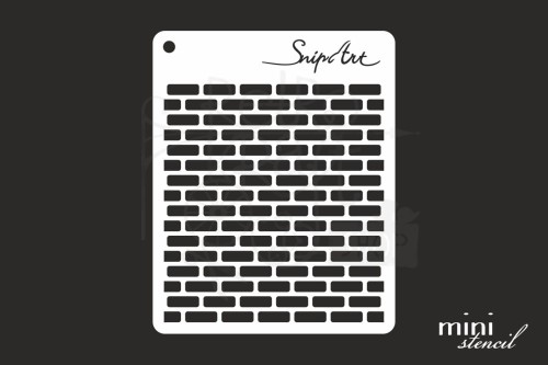 Szablon maska 8x10 Mini Stencil - Murek 28473 SnipArt