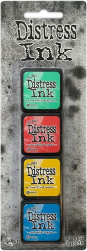 Zestaw 4 tuszów Tim Holtz Distress Mini Ink Pads - Kit 13 TDPK 46738 Ranger