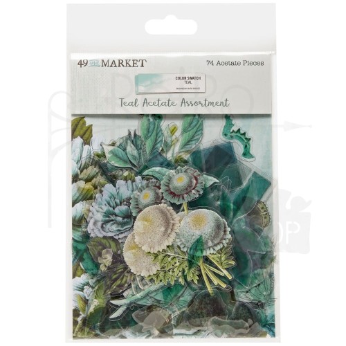 Ozdoby foliowe Color Swatch Teal Acetate Assortment TCS26344 49 and Market