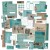 Ozdoby papierowe Color Swatch Teal Ephemera Stackers TCS26337 49 and Market