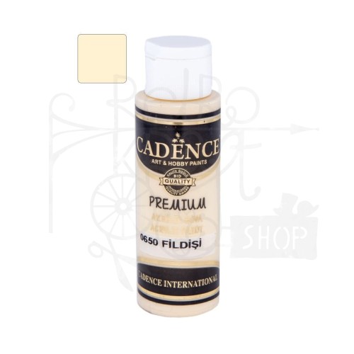 Farba akrylowa Premium kość słoniowa 70ml P70-0650 Cadence