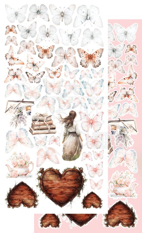 Zestaw papierów do scrapbookingu 15x30 elementy do wycinania Soul of Spring AA-SOS-10 Alchemy of Art