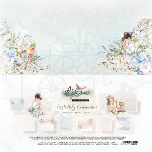 Zestaw papierów do scrapbookingu 30x30 First Holy Communion Pierwsza Komunia AA-FHC-07 Alchemy of Art