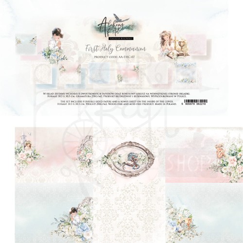 Zestaw papierów do scrapbookingu 30x30 First Holy Communion Pierwsza Komunia AA-FHC-07 Alchemy of Art