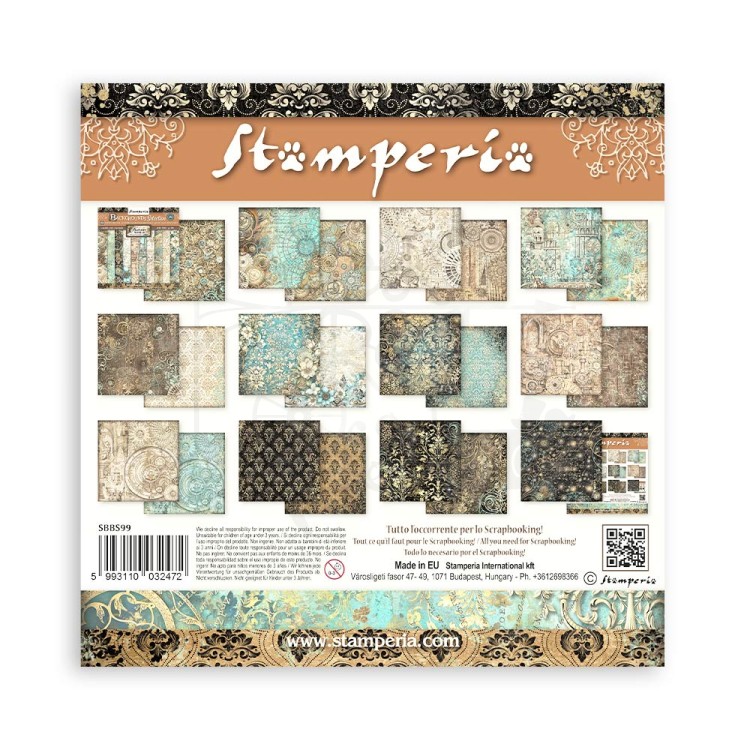 Zestaw papierów do scrapbookingu 20x20 Sir Vagabond in Fantasy World Tła SBBS99 Stamperia